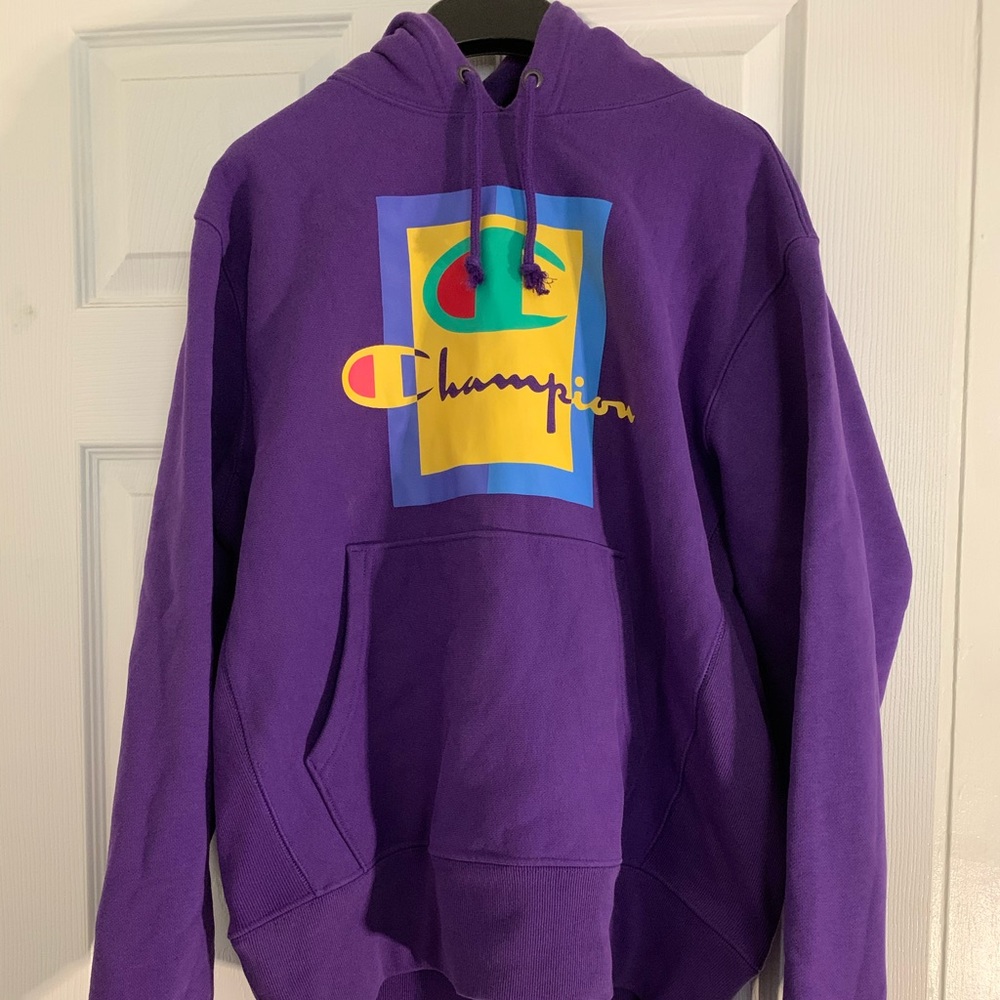 Purple Champion Hoodie (Medium)